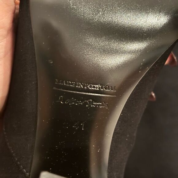 & Other Stories Black Suede Knee High Boot- Size 10.5 - Picture 13 of 14